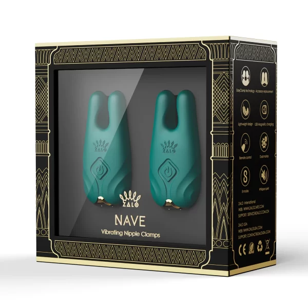 ZALO_Nave_Vibrating_Nipple_Clamps_Green_04