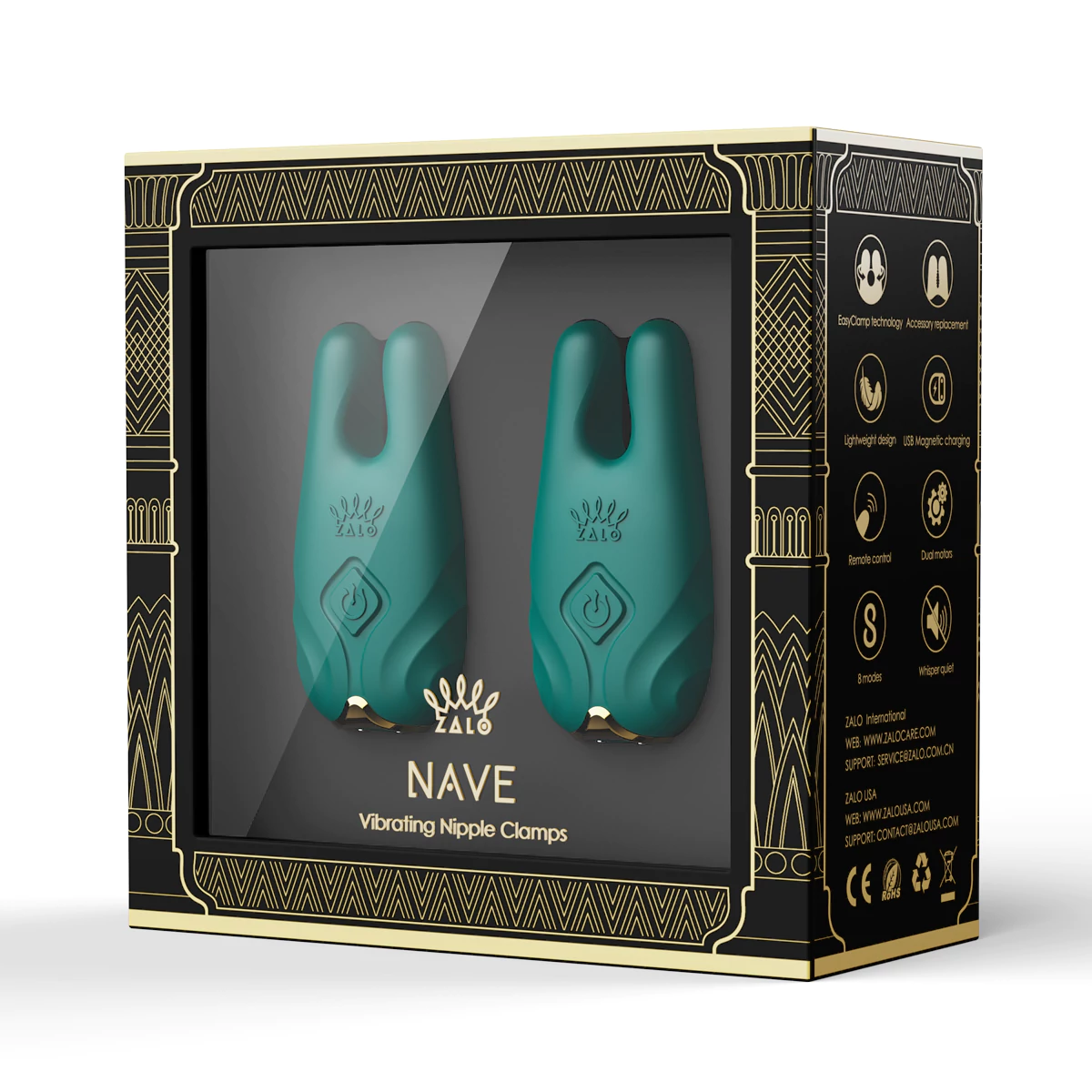 ZALO_Nave_Vibrating_Nipple_Clamps_Green_04