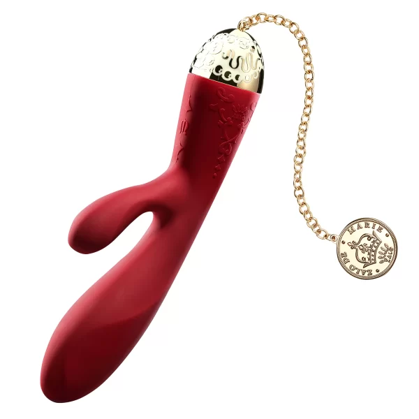 ZALO_Rosalie_Rabbit_Vibrator_Red_01