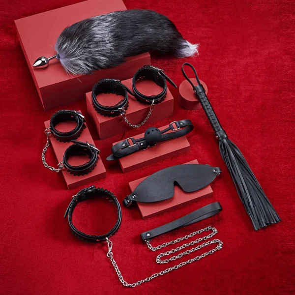 Roomfun | Lace PU Leather Bondage Kit (ZW-040)